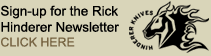 Sign-up for the Rick Hinderer Newsletter