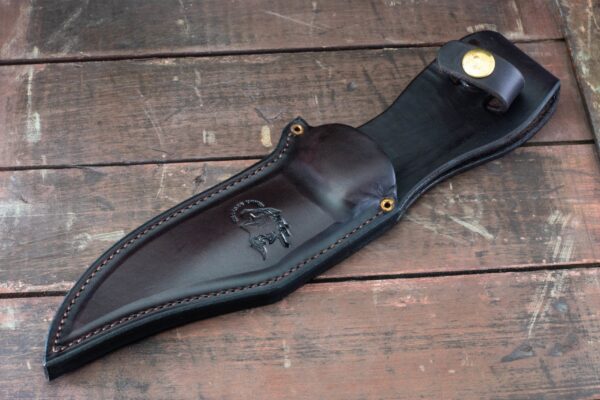 The Ranch Bowie Replacement Leather Sheath Right handed- Brown