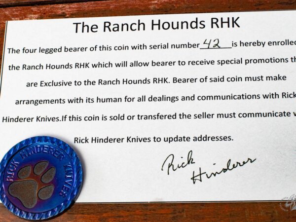 The Ranch Hounds Challange Coin-Battle Blue