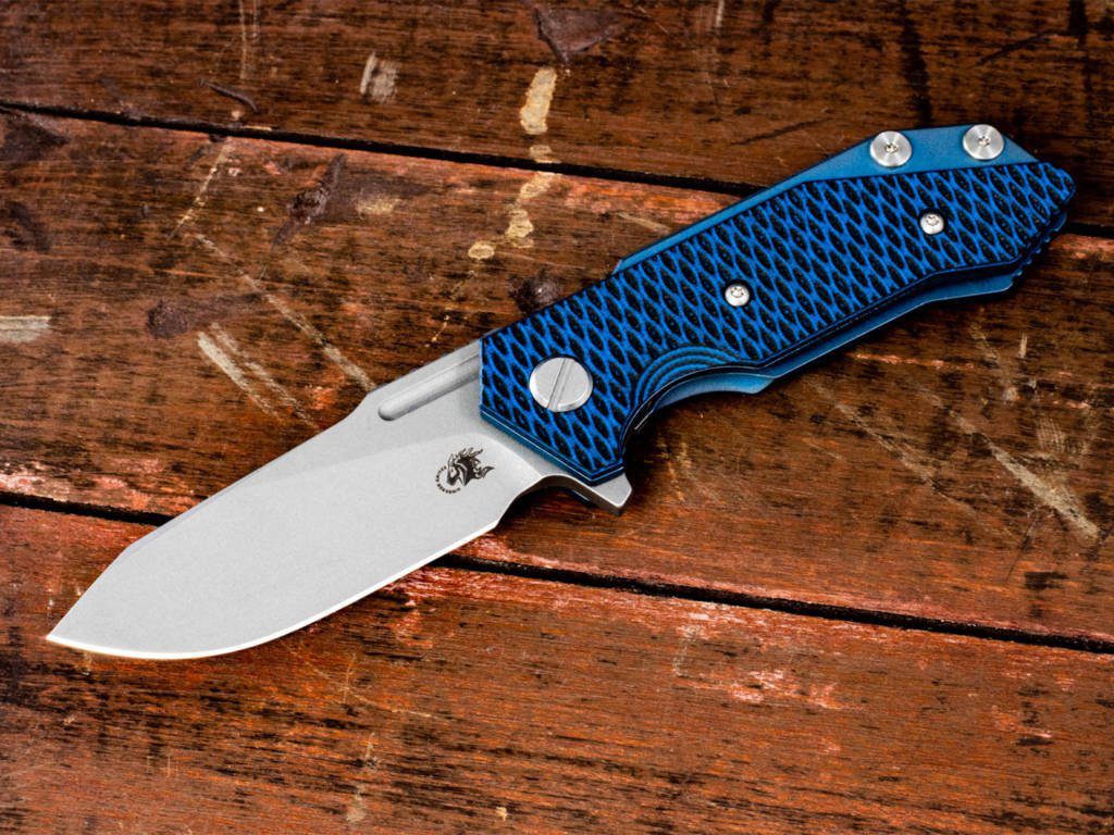 Halftrack-Slicer-Battle Blue-Blue/Black G10 – Rick Hinderer Knives