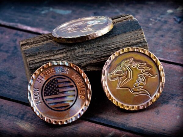 American Flag Vintage Copper Challenge Coin