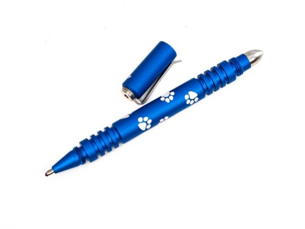 Investigator Pen-Aluminum-Milled Chaos Dog Paws-Matte Blue