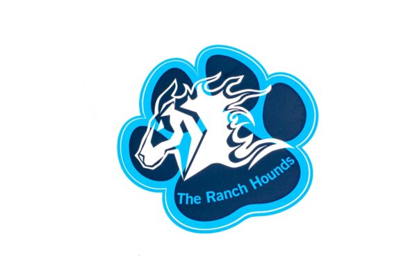 Ranch Hounds &#8220;Paw&#8221; Sticker- 4&#8243;x 4&#8243;