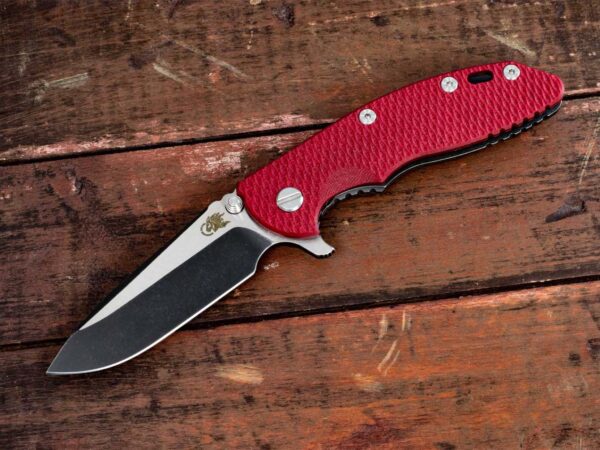 XM-18 3.5&#8243; Spearpoint-Battle Black-Two Tone-Red G10