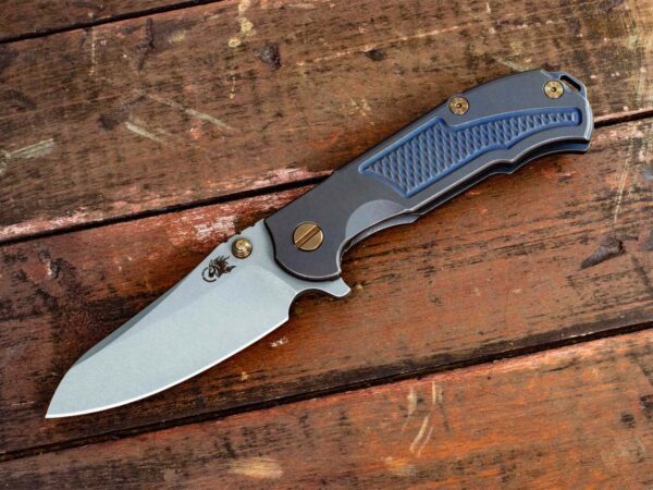 MP-1 First Generation-Non Triway-Rick&#8217;s Special-Full Titanium Scales-Dual Ano-Blue