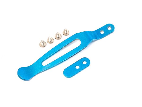 Clip and Tab Set-Standard-Blue Anodized