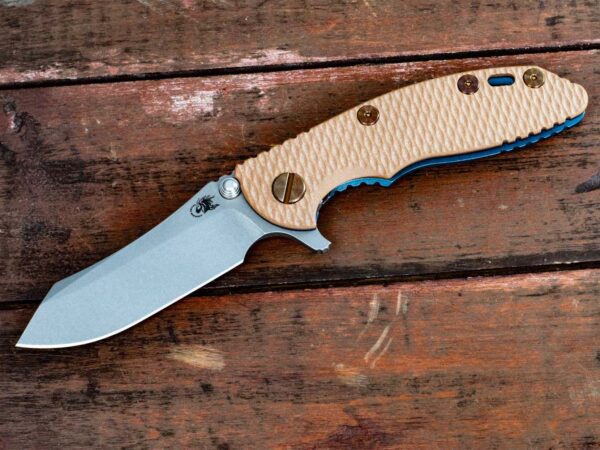 XM-18 3&#8243; Skinner-Chaos Paws-Working Finish-Battle Blue/Bronze-Coyote G10