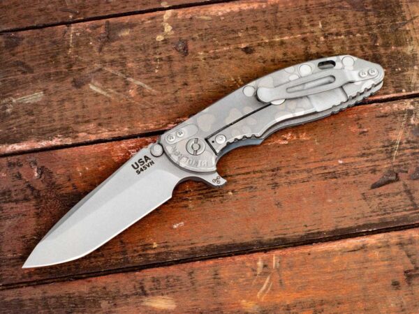 XM-18 3.5&#8243;-LEFT HANDED_Spanto-Working Finish-Working Finish-Silver Chaos Dog Paw-Grey G10