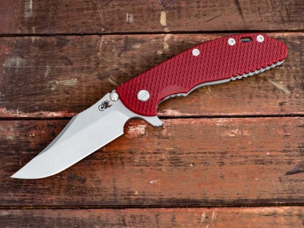 XM-24 Bowie-Working Finish-Red G10