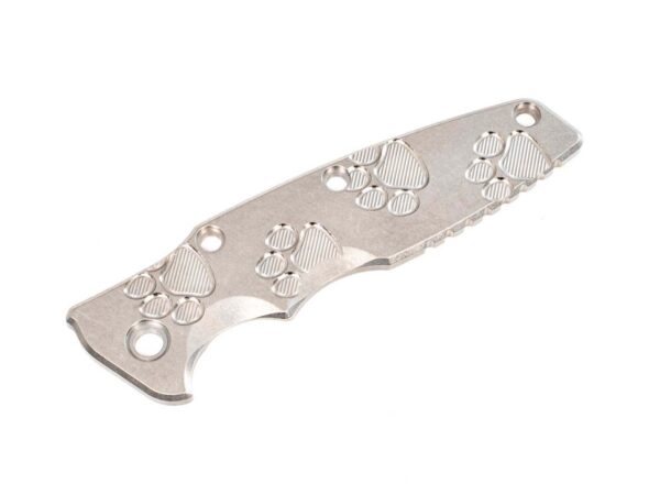 Eklipse Titanium Scale-Smooth-Milled Dog Paws-Stonewash-Silver-Silver
