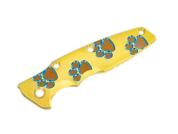 Eklipse Titanium Scale-Smooth-Milled Dog Paws-Stonewash Yellow-Bronze-Blue