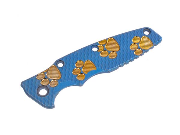 Eklipse Titanium Scale-Textured-Milled Dog Paws-Battle Blue-Bronze-Bronze