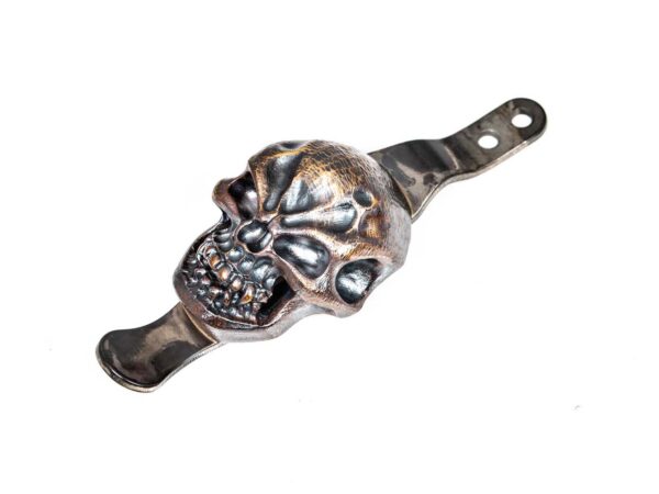 Hinderer Knives/Steel Flame Large Hardness Skull Clip-Bronze
