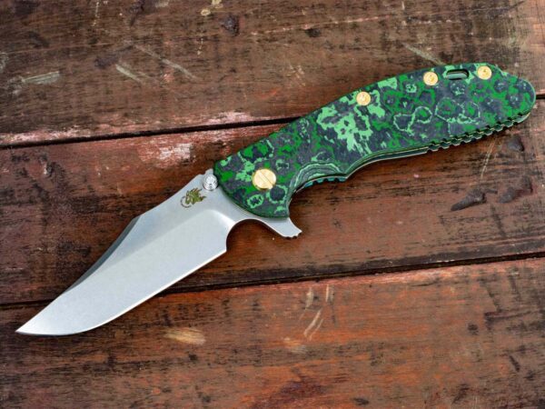 XM-24 Bowie-Containment Series-Stonewash-Green-Green Marble Carbon Fiber