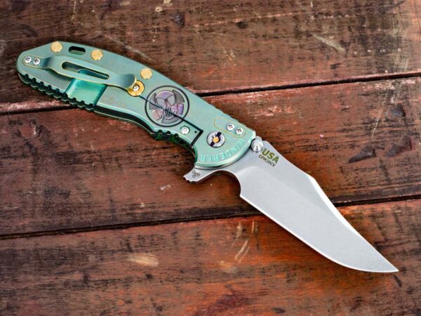 XM-24 Bowie-Containment Series-Stonewash-Green-Green Marble Carbon Fiber