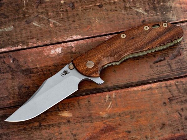 XM-24 Bowie-Containment Series-Working Finish-Green-Natural Walnut