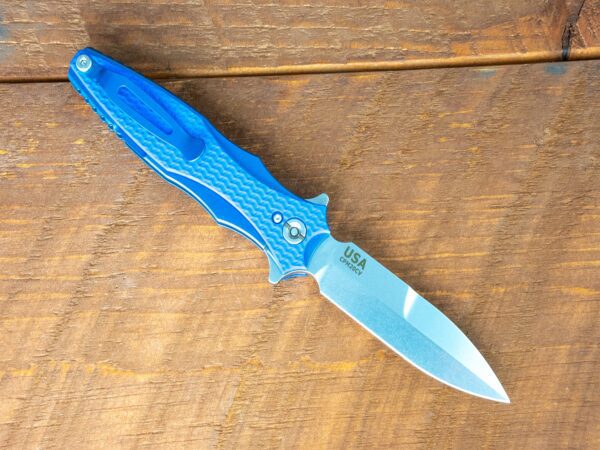 Maximus-&#8220;Bayonet Grind&#8221;-Stonewash Blue-Blue G10