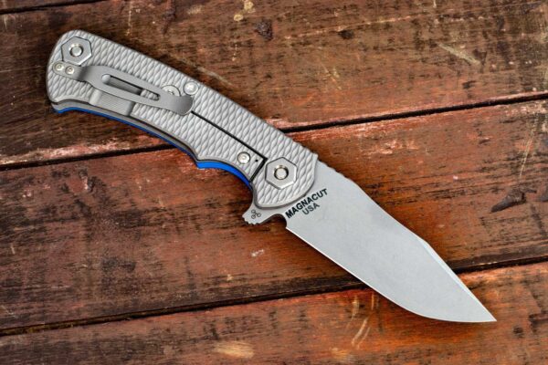 Project X-Clip Point-MagnaCut-Working Finish-Blue G10