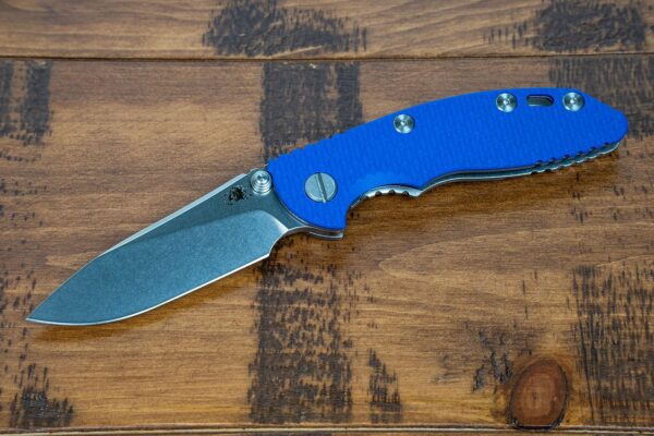 XM-18 3&#8243; Non Flipper-Slicer-Stonewash-Blue G10