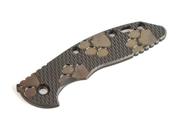 XM-18 3.5&#8243; Titanium Scale-Textured-Battle Bronze-Bronze-Bronze-Milled Dog Paws