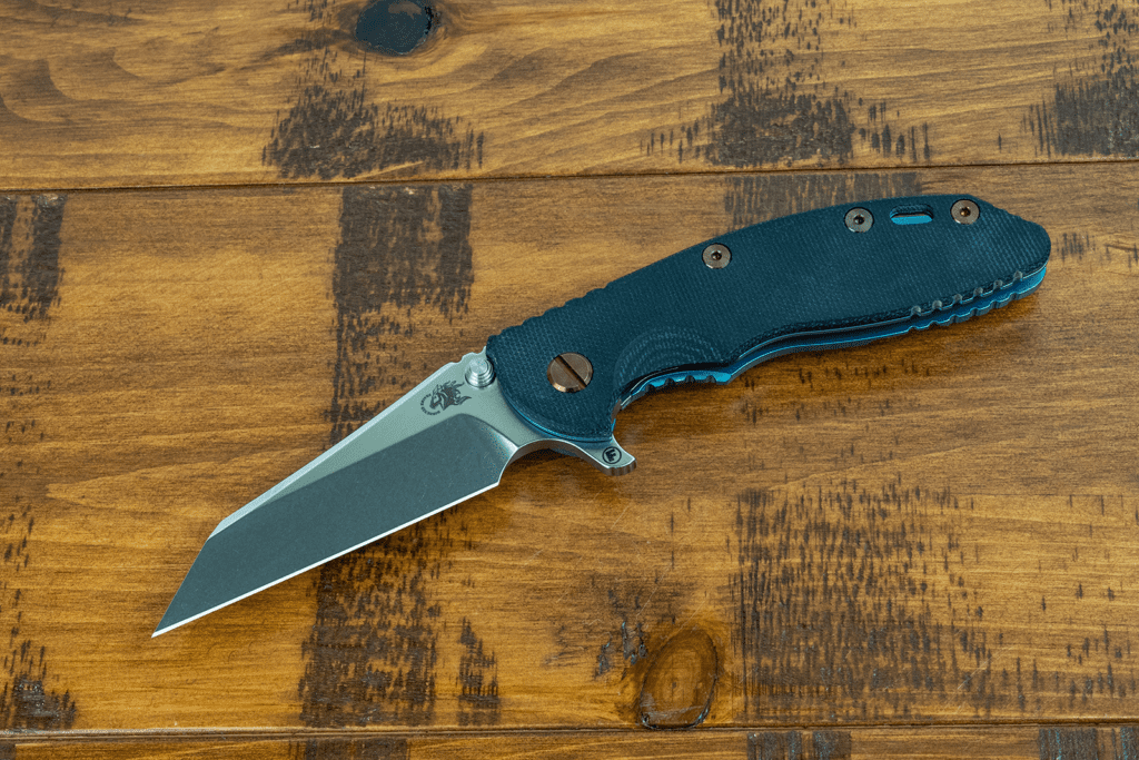 XM-18 3.5″ Fatty Wharncliffe-S45VN-Stonewash Double Anodized-Smooth ...