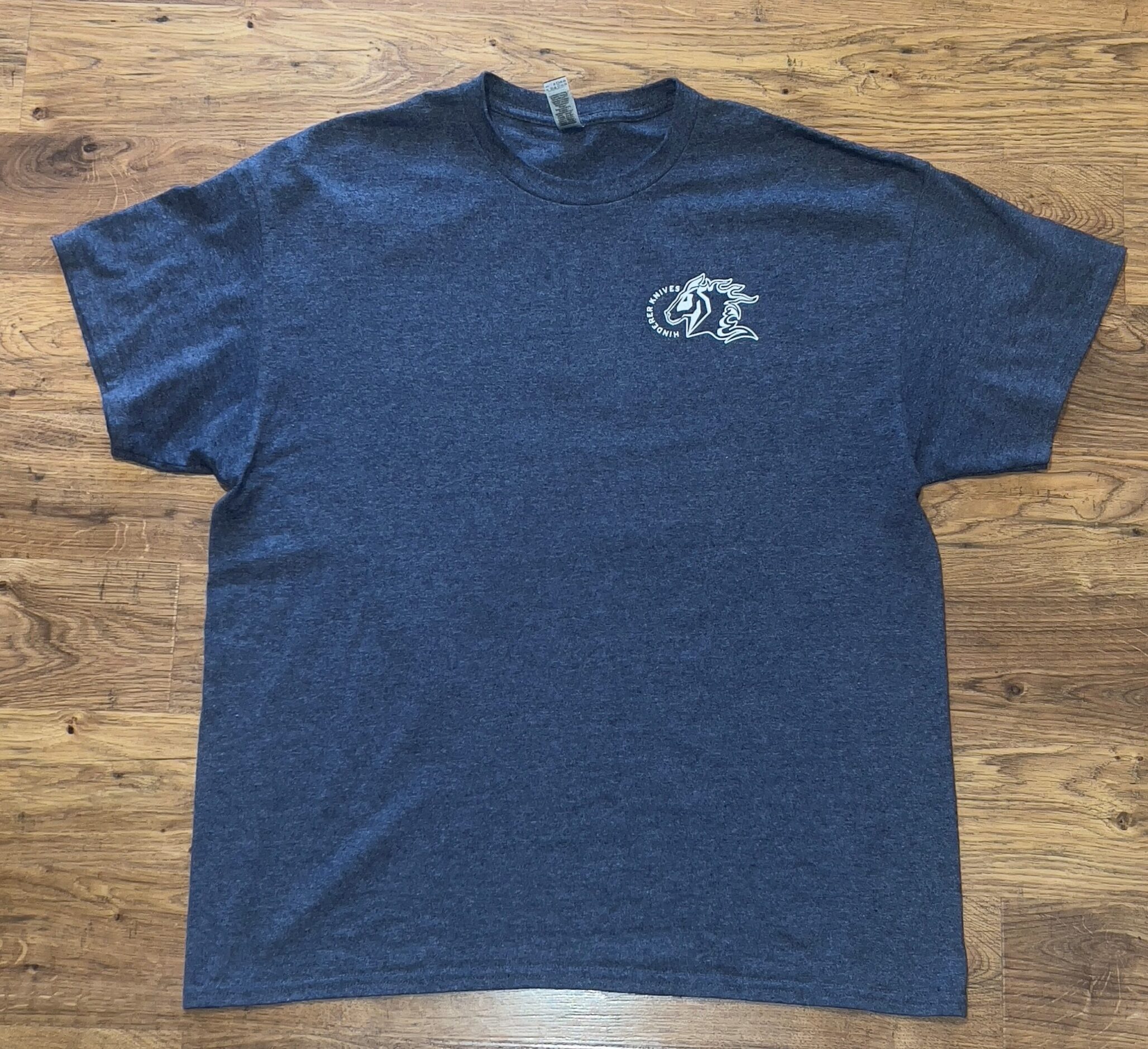 “Made In America” Heathered Navy – T-shirt – Rick Hinderer Knives